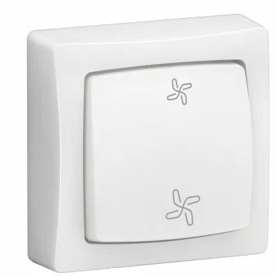 Commande de VMC Appareillage saillie complet blanc (086016L)