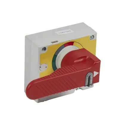 Commande rotative d\'urgence - montage direct sur DPX� 630 - rouge/jaune (422238)