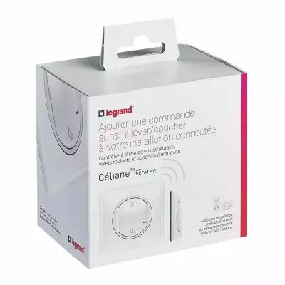 Commande sans fil Lever/Coucher pour installation connect�e C�liane with Netatmo - blanc (064884)