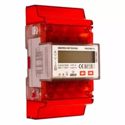 Compteur �lectrique modulaire triphas�/t�tra 100 A double tarif Certifi� MID (PRO380SDC)