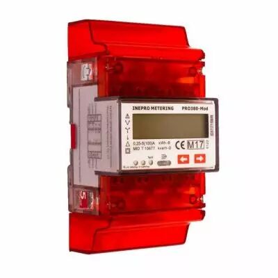 Compteur �lectrique modulaire triphas�/t�tra 100 A RS485 Modbus Certifi� MID (PRO380MODDC)