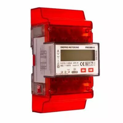Compteur �lectrique modulaire triphas�/t�tra 5 ou 1 A (TC) Certifi� MID (PRO380SCT)