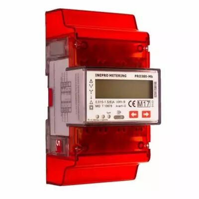 Compteur �lectrique modulaire triphas�/t�tra 5 ou 1 A (TC) M-Bus Certifi� MID (PRO380MBCT)