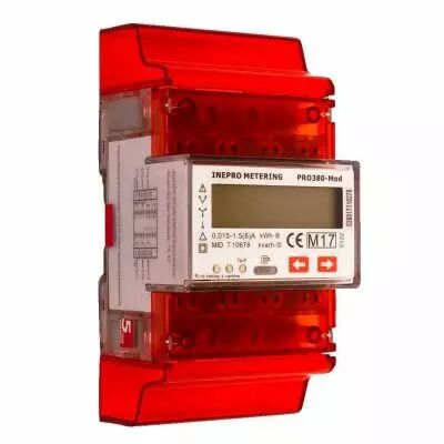 Compteur �lectrique modulaire triphas�/t�tra 5 ou 1 A (TC) RS485 Modbus Certifi� (PRO380MODCT)