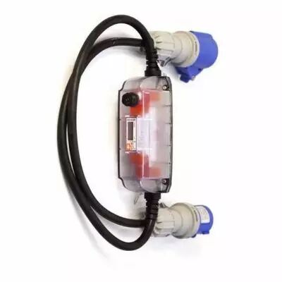 Compteur �lectrique monophas� 16 A flexible et mobile prises de type CEE16. Fil  (FM16MC)
