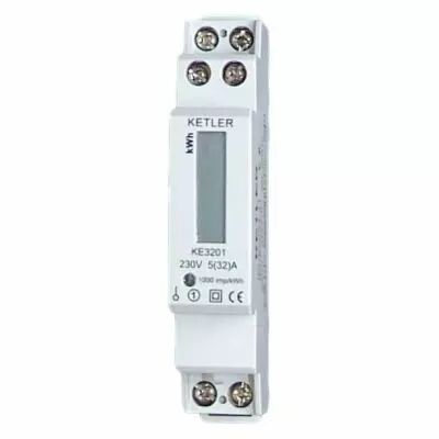 Compteur Modulaire Monophas� 45 A simpletarif affichage LCD Conforme CE+ MID (KE3205)