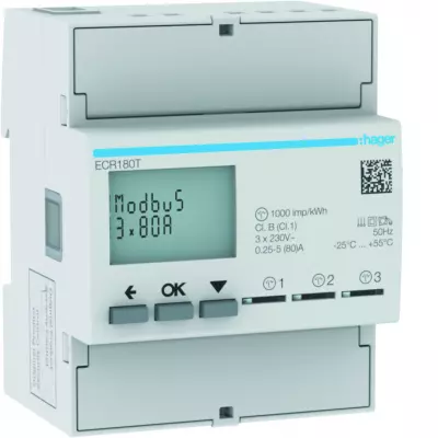 COMPTEUR MONO 80 X3 MODBUS (ECR180T)