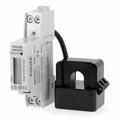 Compteur monophas� avec transformateur de courant 100A LCD (MM100TC)
