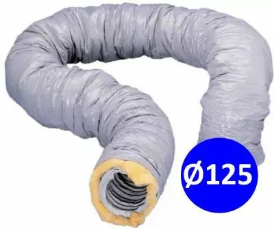 Conduit souple calorifug� PVC Type CR - Diam�tre 125mm - Longueur 10m (423054)