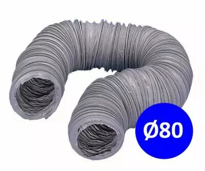 Conduit souple PVC �80 Long 6M (423034)