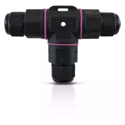 connect etanche forme t ip68 250v noir 3 fils (7211)