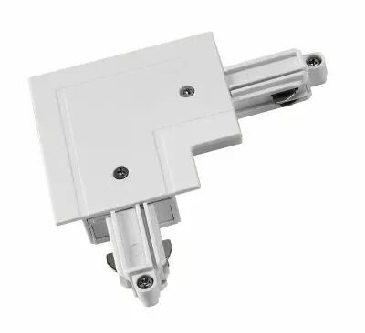 Connecteur d\'angle, terre int�rieure, pour rail 1 allumage � encastrer, int�rieur, blanc (143261)