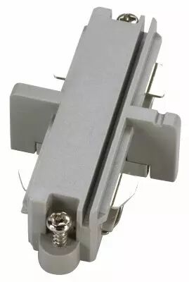 Connecteur longitudinal �lectrique, pour rail 1 allumage en saillie, int�rieur, gris argent (143092)
