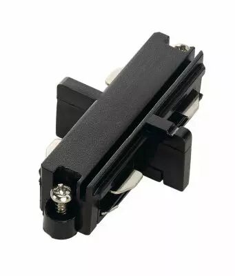 Connecteur longitudinal �lectrique, pour rail 1 allumage en saillie, int�rieur, noir (143090)