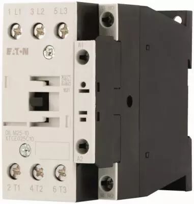 Contacteur, 3 p�les, 380V 400V 11kW, 1N/O, 230V 50Hz, 240V 60Hz, fonctionnement CA, bornes � vis (277132)