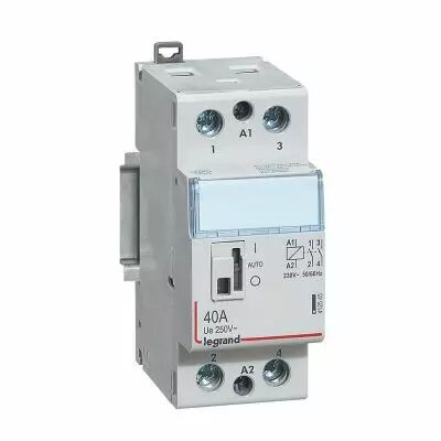 Contacteur de puissance CX� bobine 230V~ - 2P 250V~ - 40A - contact 2F - 2 modules (412545)