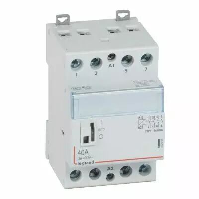Contacteur de puissance CX� bobine 230V~ - 4P 250V~ - 40A - contact 4F - 3 modules (412553)