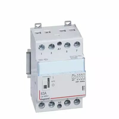 Contacteur de puissance CX� bobine 230V~ - 4P 250V~ - 63A - contact 4F - 3 modules (412556)