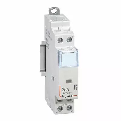 Contacteur de puissance CX� bobine 24V~ sans commande manuelle - 2P 250V~ - 25A - contact 2F - 1 module (412505)