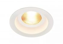 contone, encastré de plafond intérieur, rond, fixe, blanc, led, 16w, 2000k-3000k, ip44, dim to warm, variable triac (161291)