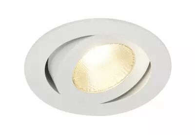 CONTONE, encastr� de plafond int�rieur, rond, inclinable, blanc, LED, 16W, 2000K-3000K, Dim to warm, variable Triac (161271)