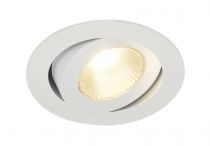 CONTONE, encastré de plafond intérieur, rond, inclinable, blanc, LED, 16W, 2000K-3000K, Dim to warm, variable Triac (161271)