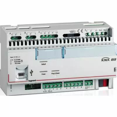 Contr�leur modulaire BUS/KNX - multi-applications - 8 entr�es/8 sorties - 8 mod (048418)