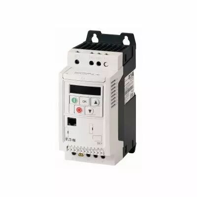 Convertisseur de fr�quence, 230V AC, monophas�, 2.3A, 0.37kW, IP20 (185803)