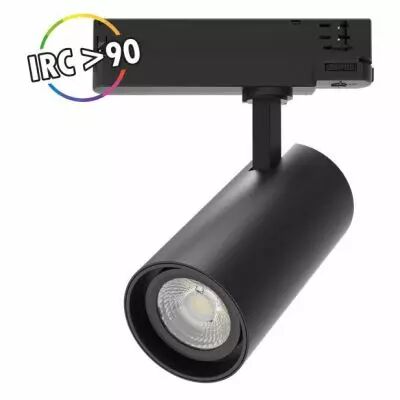 cool ii spot sur rail noir 25w 3000k 3ans (100228)