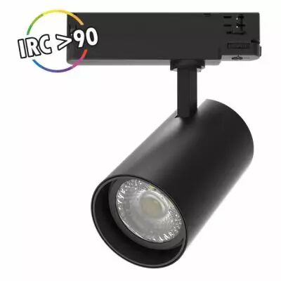 cool ii spot sur rail noir 35w 4000k 3ans (100231)