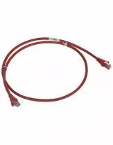 Cordon de brassage RJ45 - Cat.6 - F/UTP écranté - L. 1 m - LSOH - rouge - LCS² (051854)
