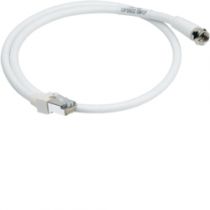 Cordon de brassage TV RJ45/fiche \ F\  longueur 0.60m (TN722)