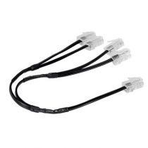 Cordon quadruple RJ 45 téléphone - pour coffrets basiques avec brassage