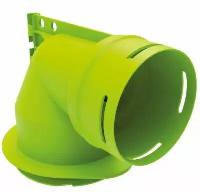 Coude mixte D90 pour raccordement sur bouche D80 (464027)