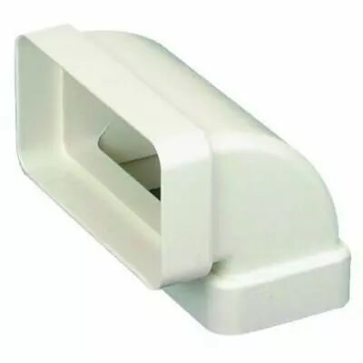 Coude vertical 90� CV pour conduit rectangulaire PVC rigide - 55 x 110mm (460002)