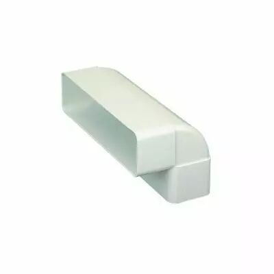Coude vertical 90� CV pour conduit rectangulaire PVC rigide - 55 x 220mm (460009)