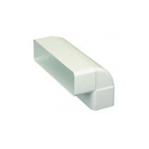 Coude vertical 90° CV pour conduit rectangulaire PVC rigide - 55 x 220mm (460009)