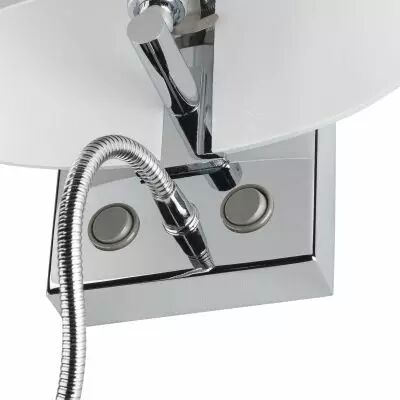COUPA FLEX, applique int�rieure, liseuse, chrome/blanc, G9/QT14, 42W max, LED, 3,4W, 3000K (149452)