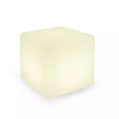 cube rgb lumineux ip44 + telecommande 40x40x40  (60011)