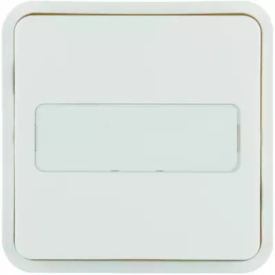 Cubyko 1 touche KNX porte-�tiquette coloris blanc (WNT922B)