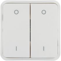 Cubyko 2 touches KNX pour 2 éclairages coloris blanc (WNT964B)