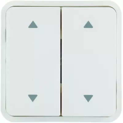 Cubyko 2 touches KNX pour 2 volets roulants coloris blanc (WNT974B)