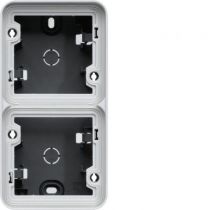 cubyko Boîte double verticale vide associable gris IP55 (WNA686)