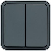 cubyko double va-et-vient saillie gris (WNC040)