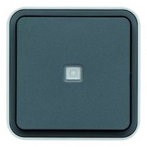 cubyko interrupteur va-et-vient témoin avec neutre saillie gris ip55 (wnc003)