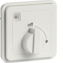 cubyko Minuterie bouton rotatif associable blanc IP55 (WNA009B)