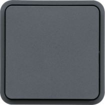 cubyko Poussoir 1O/1F associable gris IP55 (WNA022)