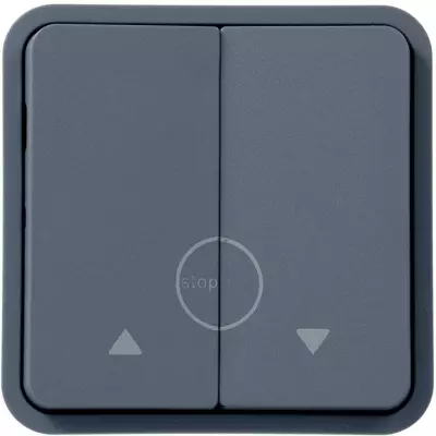 cubyko Poussoir volet-roulant associable gris IP55 (WNA301)