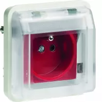 cubyko Prise 2P+T à détrompage associable blanc IP55 (WNA105B)