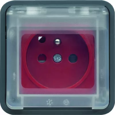 cubyko Prise 2P+T � d�trompage associable gris IP55 (WNA105)